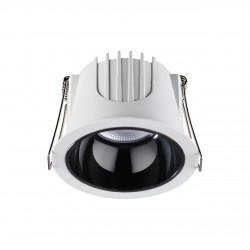 358691 SPOT NT21 207 белый/черный Светильник встраиваемый светодиодный IP20 LED 4000К 10W 100-265V KNOF