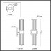 4944/2W DROPS ODL22 553 черный/прозрачный/стекло Настенный светильн. E27 1*40W IP44 KEPA