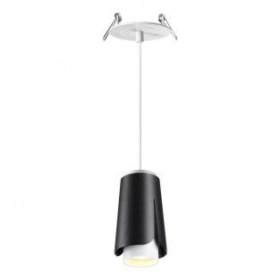 370830 SPOT NT22 черный Светильник встраиваемый, провод 2м IP20 GU10 9W 220V TULIP