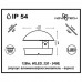 357433 NT18 104 белый Ландшафтный светильник IP54 LED 3000K 12W 220-240V KAIMAS