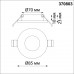 370803 SPOT NT22 матовое золото Светильник встраиваемый влагозащищенный IP44 GU10 50W 220V AQUA