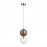 4980/1C PENDANT ODL22 239 хром/ темн.бордовый/стекло Подвес G9 1*40W TWIXY