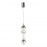 4827/18L PENDANT ODL21 007 хром/дымчатый/белый/прозрачный Подвес LED 18W BEANS