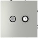 Розетка телевизионная встраиваемая VOLTUM S70 оконечная TV+SAT, (сталь) Voltum Розетка телевизионная встраиваемая VOLTUM S70 оконечная TV+SAT, (сталь) Voltum