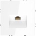 Розетка компьютерная встраиваемая VOLTUM S70 RJ45 кат.6, (белый глянцевый) Voltum