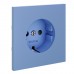 Накладка для розетки с заземлением и защитными шторками, S70 (деним) Voltum