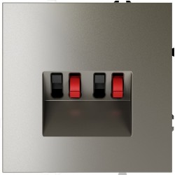 Розетка акустическая встраиваемая VOLTUM S70 4-местная, (шелк) Розетка акустическая встраиваемая VOLTUM S70 4-местная, (шелк)