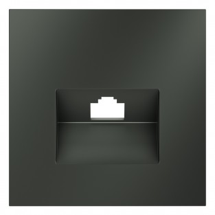 Накладка для розетки компьютерной RJ45 кат.6, S70 (титан)