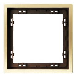 Рамка металлическая на 1 пост, S70 Metal (латунь) Рамка металлическая на 1 пост, S70 Metal (латунь)