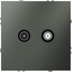 Розетка телевизионная встраиваемая VOLTUM S70 оконечная TV+SAT, (титан) Розетка телевизионная встраиваемая VOLTUM S70 оконечная TV+SAT, (титан)