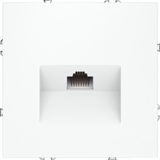 Розетка компьютерная встраиваемая VOLTUM S70 RJ45 кат.6, (белый матовый)