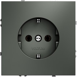 Розетка встраиваемая VOLTUM S70 с заземлением 16А, (титан) Розетка встраиваемая VOLTUM S70 с заземлением 16А, (титан)