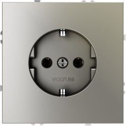 Розетка встраиваемая VOLTUM S70 с заземлением 16А, (шелк) Розетка встраиваемая VOLTUM S70 с заземлением 16А, (шелк)