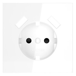 Накладка для розетки с заземлением и защитными шторками, с USB A+A, S70 (белый глянцевый) Накладка для розетки с заземлением и защитными шторками, с USB A+A, S70 (белый глянцевый)