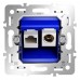 Механизм розетки TV+RJ45 кат. 6, S70 Voltum Механизм розетки TV+RJ45 кат. 6, S70 Voltum