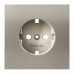 Накладка для розетки с заземлением, S70 Metal (никель) Voltum Накладка для розетки с заземлением, S70 Metal (никель) Voltum