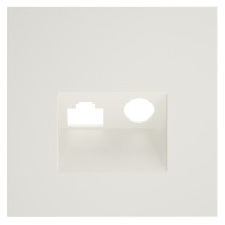 Накладка для розетки TV+RJ45 кат. 6, S70 (хлопок) Накладка для розетки TV+RJ45 кат. 6, S70 (хлопок)
