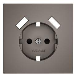 Накладка для розетки с заземлением и защитными шторками, с USB A+A, S70 (капучино) Накладка для розетки с заземлением и защитными шторками, с USB A+A, S70 (капучино)
