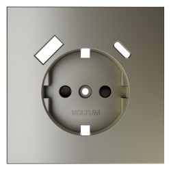 Накладка для розетки с заземлением и защитными шторками, с USB A+C, S70 (шелк) Накладка для розетки с заземлением и защитными шторками, с USB A+C, S70 (шелк)