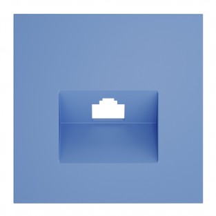 Накладка для розетки компьютерной RJ45 кат.6, S70 (деним)