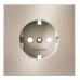 Накладка для розетки с заземлением, S70 Metal (платина) Voltum Накладка для розетки с заземлением, S70 Metal (платина) Voltum