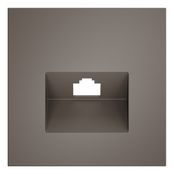 Накладка для розетки компьютерной RJ45 кат.6, S70 (капучино) Накладка для розетки компьютерной RJ45 кат.6, S70 (капучино)