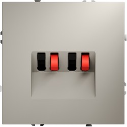 Розетка акустическая встраиваемая VOLTUM S70 4-местная, (кашемир) Розетка акустическая встраиваемая VOLTUM S70 4-местная, (кашемир)