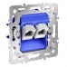 Механизм розетки компьютерной двойной RJ45+RJ45 кат.6, S70 Voltum Механизм розетки компьютерной двойной RJ45+RJ45 кат.6, S70 Voltum