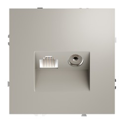 Розетка телевизионная встраиваемая VOLTUM S70 TV+RJ45 кат. 6, (кашемир) Розетка телевизионная встраиваемая VOLTUM S70 TV+RJ45 кат. 6, (кашемир)