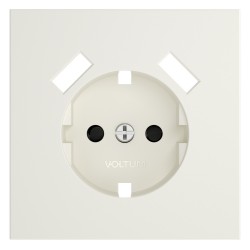 Накладка для розетки с заземлением и защитными шторками, с USB A+A, S70 (хлопок) Накладка для розетки с заземлением и защитными шторками, с USB A+A, S70 (хлопок)