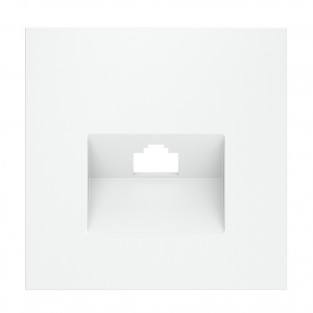 Накладка для розетки компьютерной RJ45 кат.6, S70 (белый матовый)