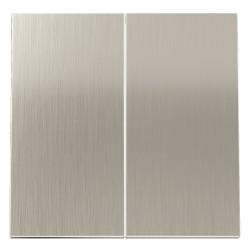 Клавиши для выключателя/переключателя двухклавишного, S70 Metal (никель) Клавиши для выключателя/переключателя двухклавишного, S70 Metal (никель)