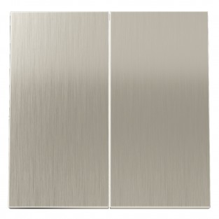 Клавиши для выключателя/переключателя двухклавишного, S70 Metal (никель)