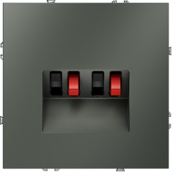 Розетка акустическая встраиваемая VOLTUM S70 4-местная, (титан) Розетка акустическая встраиваемая VOLTUM S70 4-местная, (титан)