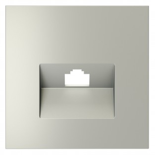 Накладка для розетки компьютерной RJ45 кат.6, S70 (сталь)