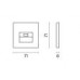 Накладка для розетки компьютерной RJ45 кат.6, S70 (сталь) Voltum Накладка для розетки компьютерной RJ45 кат.6, S70 (сталь) Voltum