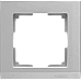 Рамка на 1 пост (серебряный) WL04-Frame-01