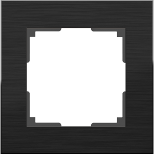 Рамка на 1 пост (черный алюминий) WL11-Frame-01