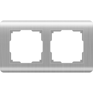 Рамка на 2 поста (серебряный) WL12-Frame-02