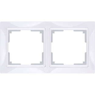 Рамка на 2 поста (белый, basic) WL03-Frame-02