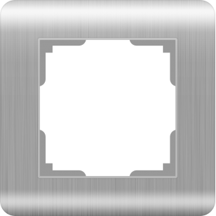 Рамка на 1 пост (серебряный) WL12-Frame-01