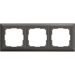 Рамка на 3 поста (серо-коричневый) WL14-Frame-03