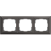 Рамка на 3 поста (серо-коричневый) WL14-Frame-03