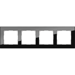 Рамка на 4 поста (черный) WL01-Frame-04