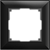 Рамка на 1 пост (черный матовый) WL14-Frame-01