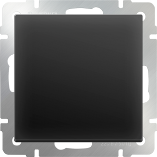 Выключатель одноклавишный (черный матовый) WL08-SW-1G