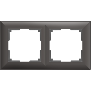 Рамка на 2 поста (серо-коричневый) WL14-Frame-02