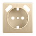 Накладка для розетки USB (шампань рифленый) WL10-USB-CP