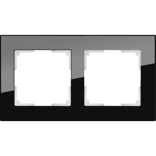 Рамка на 2 поста (черный) WL01-Frame-02