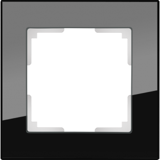 Рамка на 1 пост (черный) WL01-Frame-01